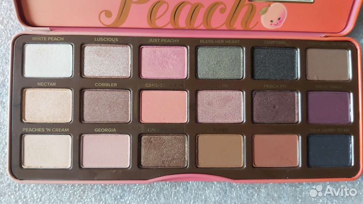 Палетка теней Too faced Sweet peach