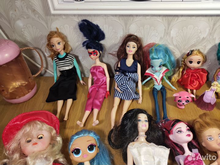 Куклы барби, LOL 15 шт + платья игрушки, бонусы