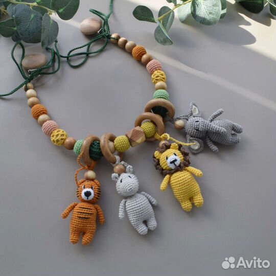 Растяжка на коляску, гирлянда, подвеска в кроватку