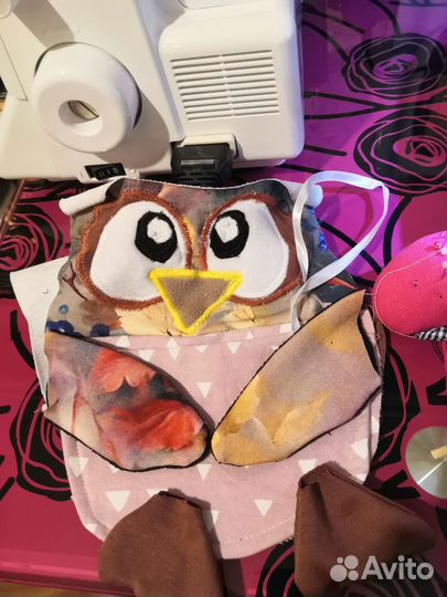 Сова с кармашком для мелочей