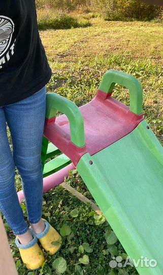 Детская горка пластиковая уличная бу