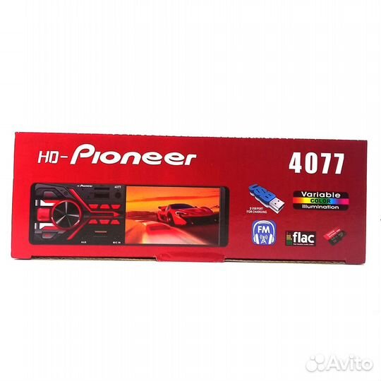 Автомагнитола DVD MP4 HD-Pioneer 4077 BT/MirrorLin