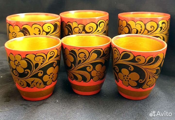 Хохлома.Деревянная посуда