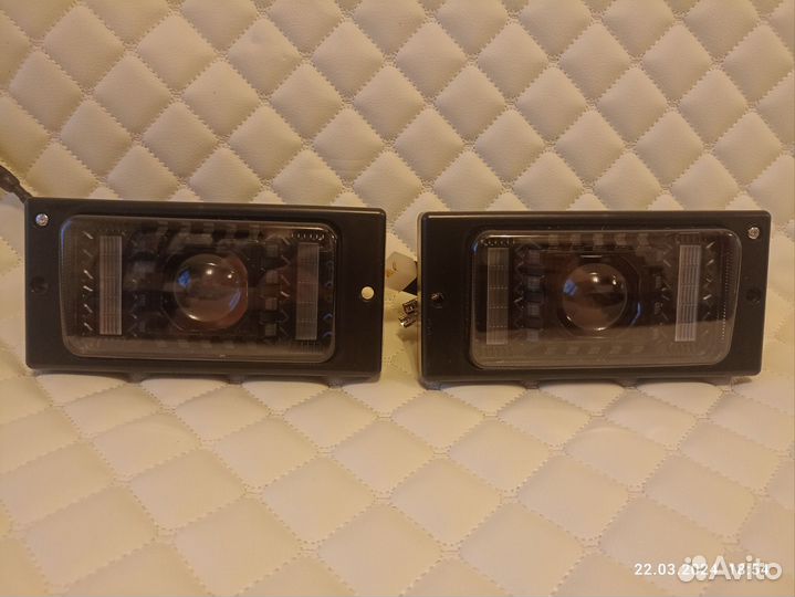 Птф фары ваз 2110-2115 линзы LED