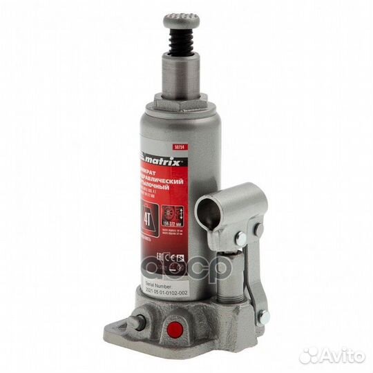 Домкрат 4 тн гидравлический (194-372 мм) в кейс