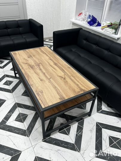 Журнальный столик в стиле лофт