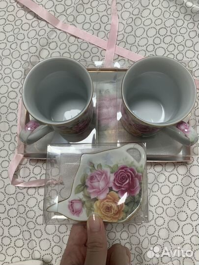 Набор чайной посуды 5 предметов фарфор