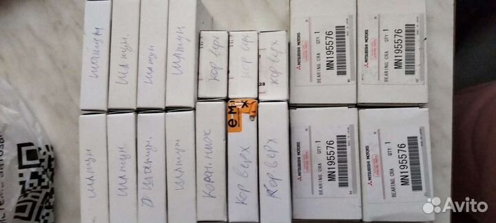 Вкладыши шатунные, коренные для Мицубиси Лансер 10