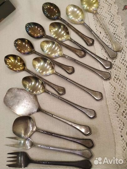 Мельхиоровые столовые приборы Элегант