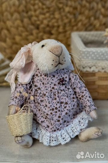 Тедди Крольчиха Марта ручная работа