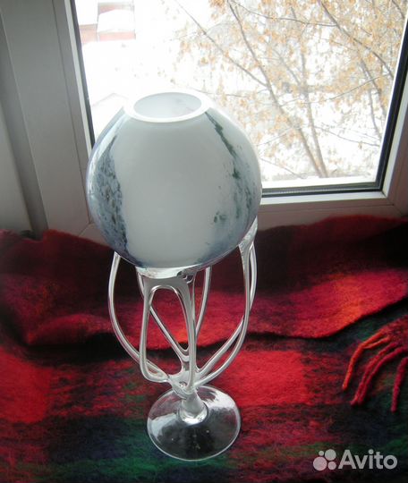 Ваза дизайнерская Jozefina Krosno выдувное стекло