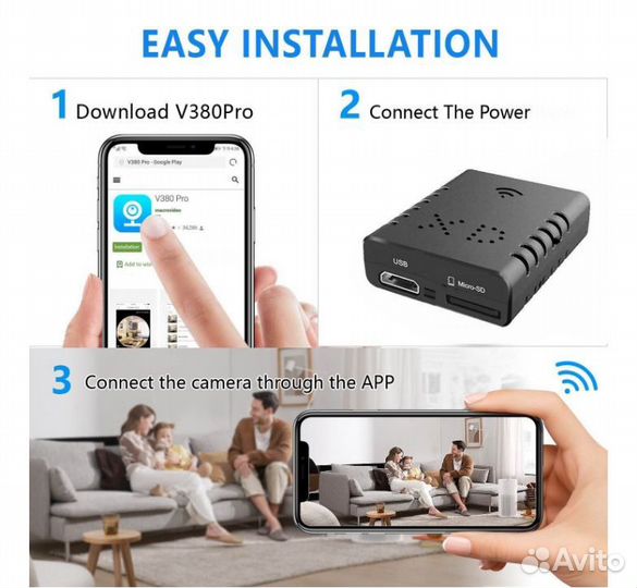 USB WiFi Мини камера XD-08