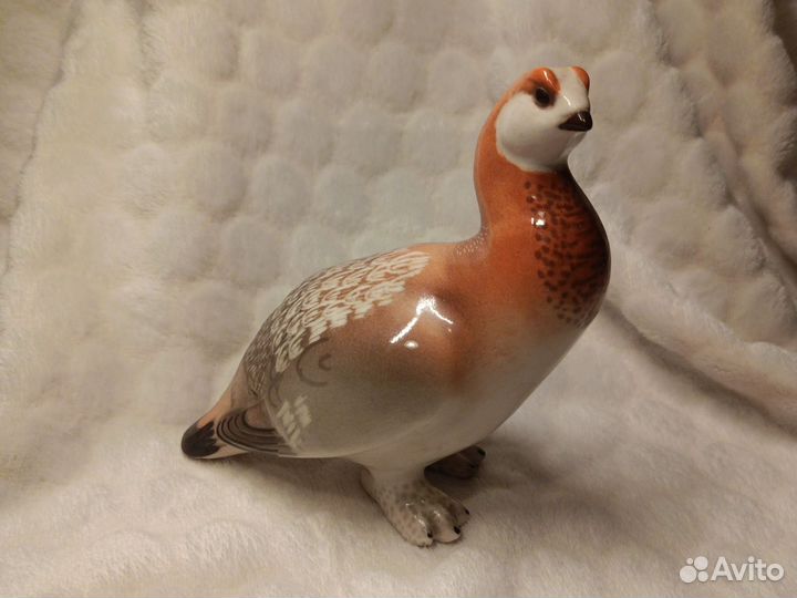 Статуэтка фарфор СССР лфз перепёлка идеальное сост