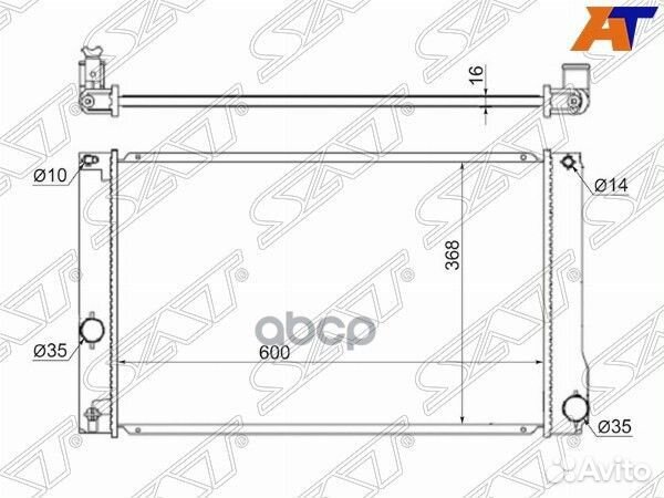 Радиатор toyota prius / lexus CT200H 09- (TY000