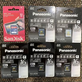 Карта памяти Panasonic 16 gb и Sandisk