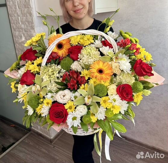 Живые цветы букеты