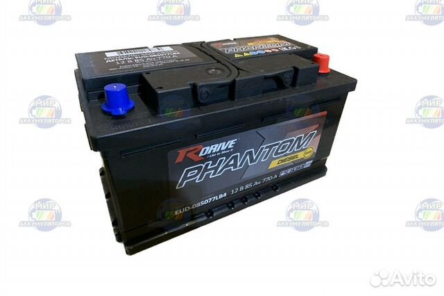 Аккумулятор R drive phantom 85ah 770A(EN)
