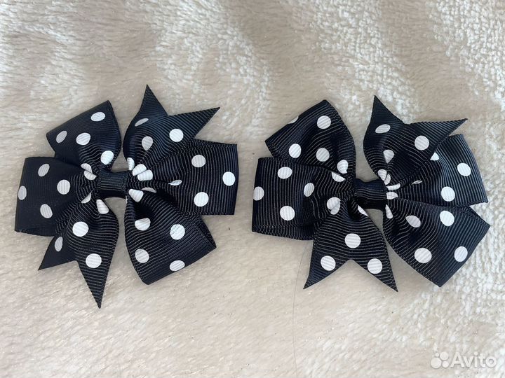 Банты на заколках комплект