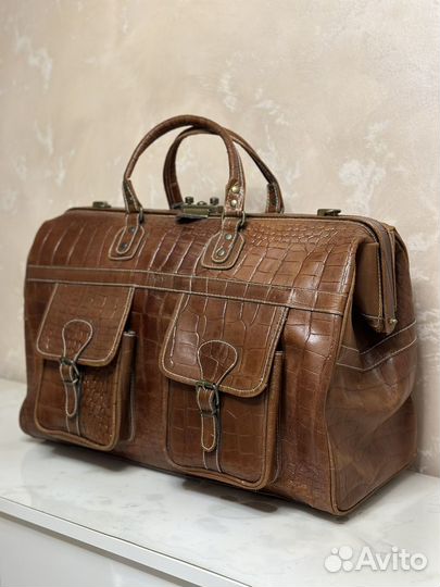 Саквояж кожаный мужской