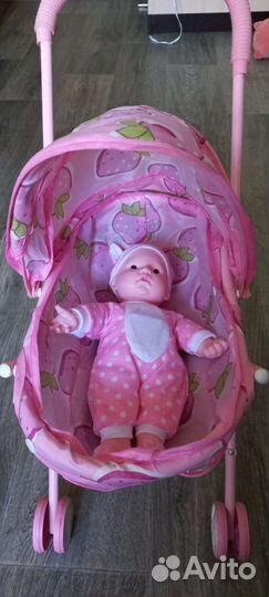 Пупс с коляской