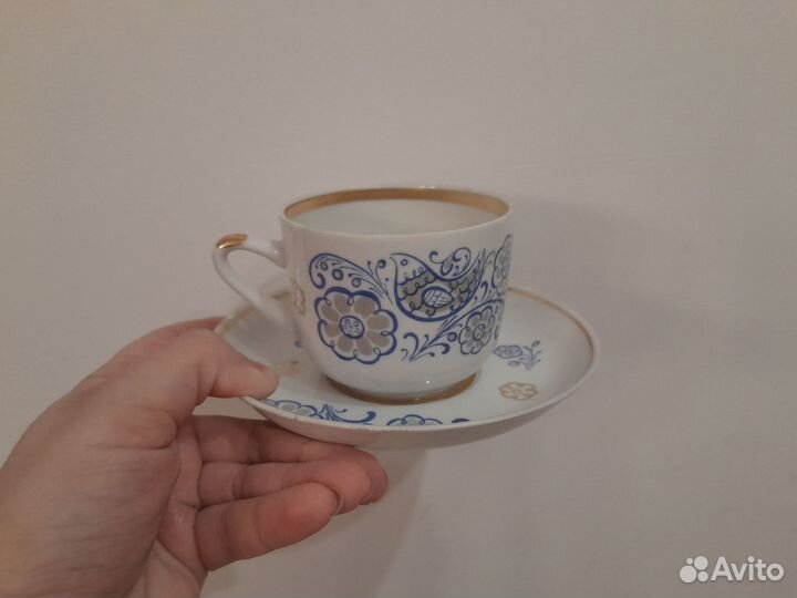 Чайная пара Вербилки Синяя птица счастья