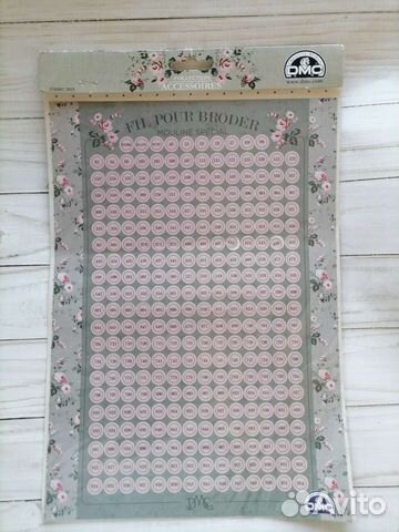 Винтажные наклейки на бобинки DMC