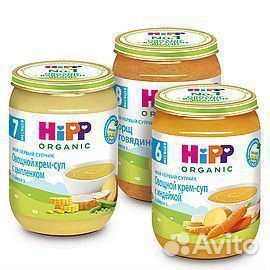 Пюре Hipp в ассортименте