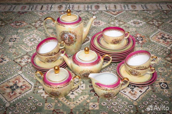 Кофейный сервиз Мадонна Fortuna ГДР на 6 персон