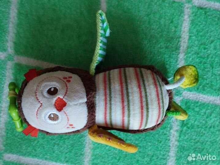 Сова игрушка- погремушка (Мякиши)