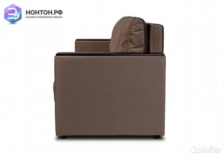 Диван еврокнижка Атланта коричневый