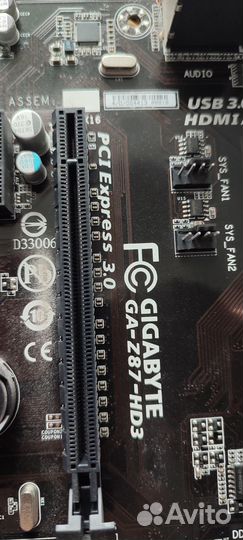 Ga-z87-hd3 + i5-4570 + cnps10x + fury 16 гб