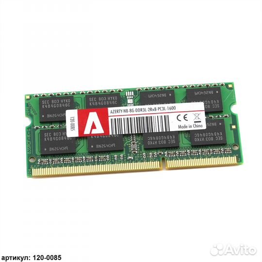 Оперативная память sodimm 8Gb Azerty DDR3L 1600