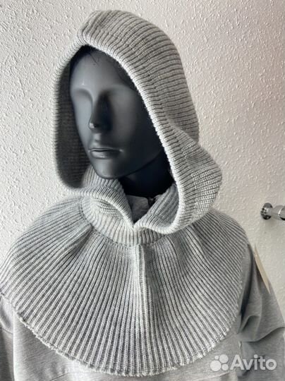 Капюшон женский вязаный