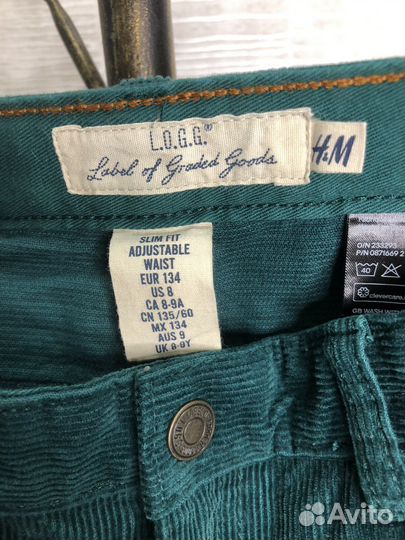 Рубашка 140, брюки 134, H&M, на мальчика, б/у