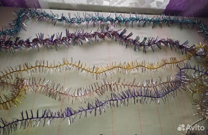 Мишура новогодняя,дождик.ссср