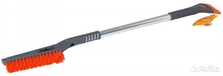 Щетка от снега и льда с плоской телескоп.рукояткой