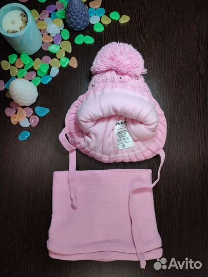 Шапка и снуд детские новые