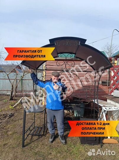 Мангал с крышей