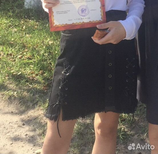 Джинсовая юбка y2k