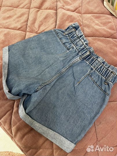 Джинсовые шорты zara для девочки, 140