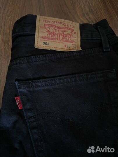 Джинсы levis 501 черные