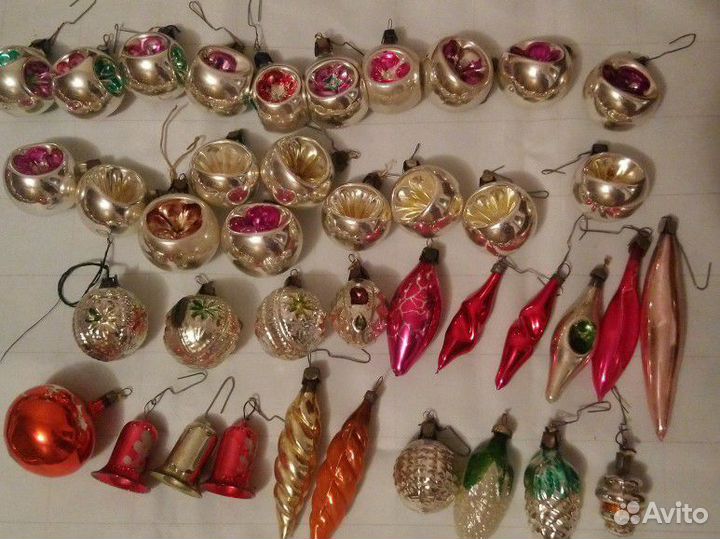 Елочные игрушки СССР советские прищепки