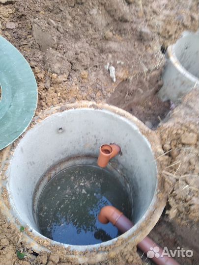 Септик из бетонных колец под ключ с установкой