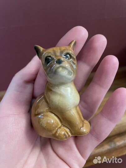 Фарфоровая статуэтка бульдог Goebel