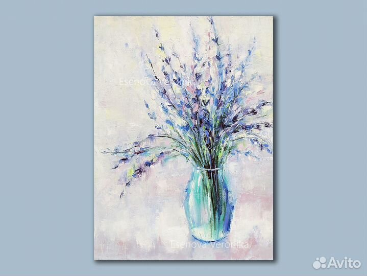 Лаванда картина маслом