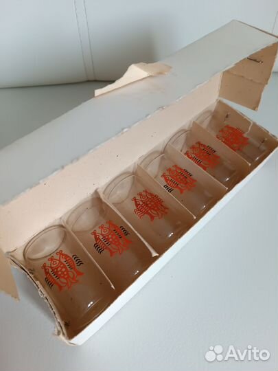 Новые стаканчики Рыбки 6 шт СССР