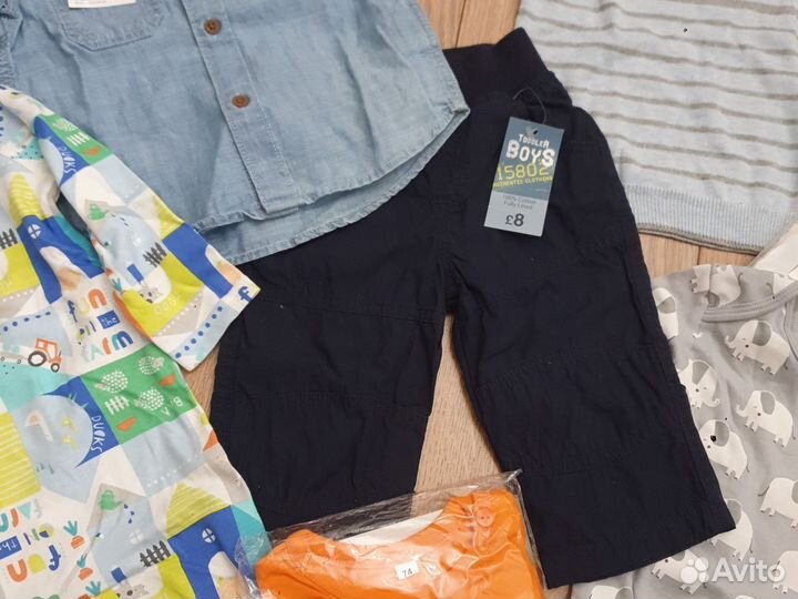 Пакет новой одежды на мальчика 68-74