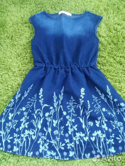 Джинсовый сарафан на рост 140