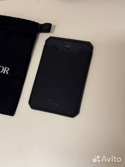 Кардхолдер Dior Black Logo phone Оригинал