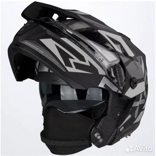 Шлем снегоходный FXR Maverick-X Black Titanium (эп